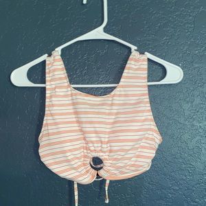 Very cute orange and white bikini top never worn